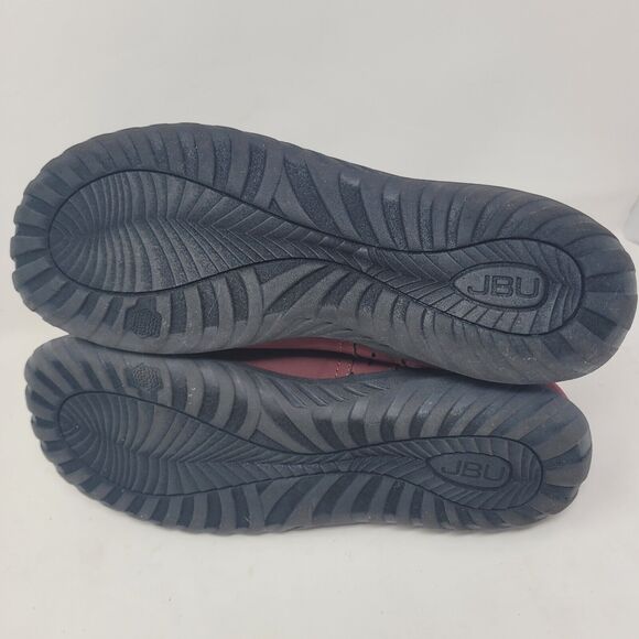 NEW JBU Jambu Ladies' Size 11 Juno Ankle Boot, Red Faux Fur Lined, Double Zipper - Picture 5 of 9